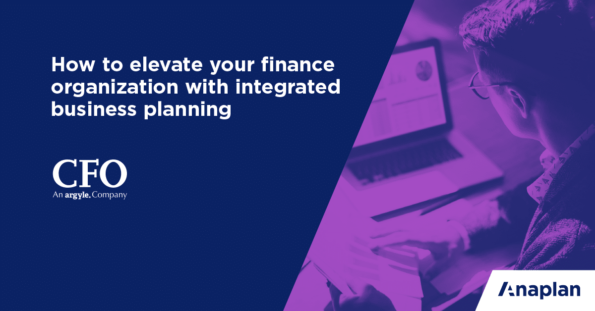 how to elevate your finance organization with integrated