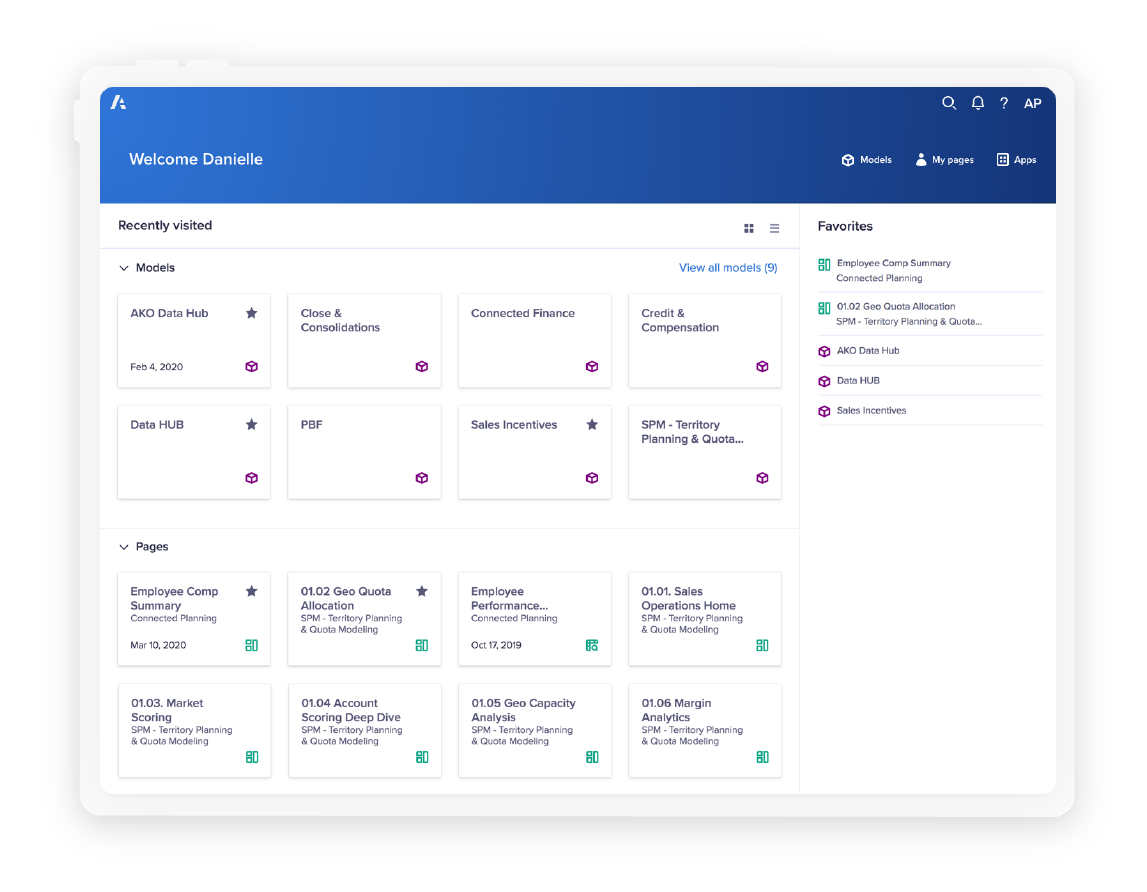 Anaplan Enterprise Scale Interface