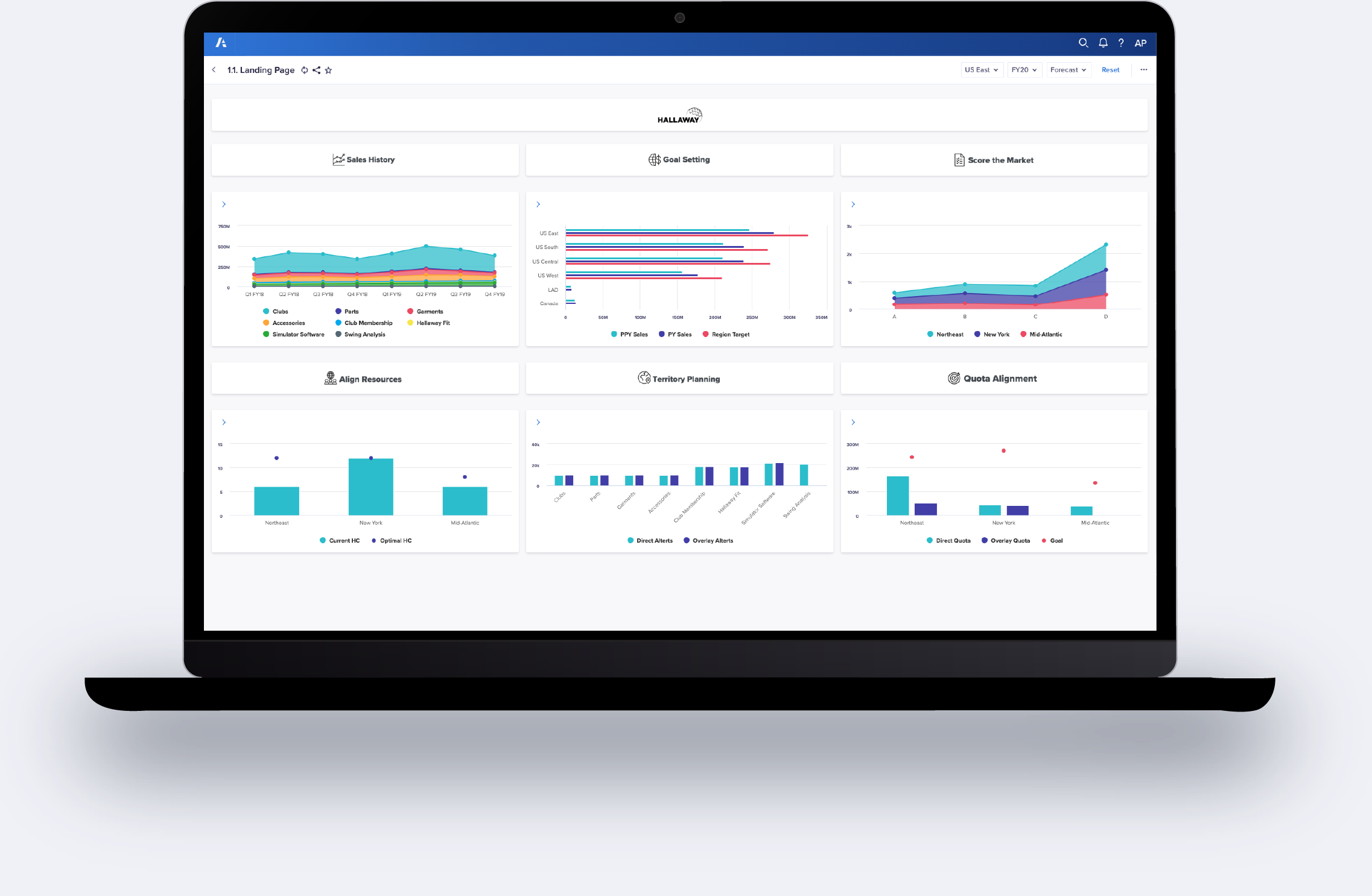 Graphic: Anaplan Software on Laptop