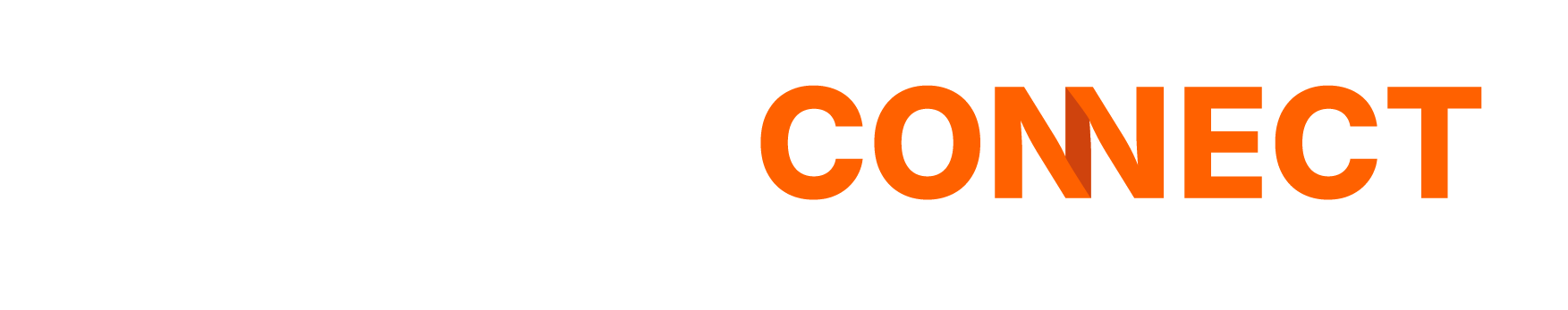 Anaplan Connect Logo RGB Horizontal White Orange