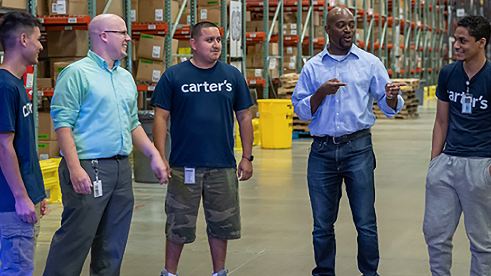 Carter's Employees in a warehouse