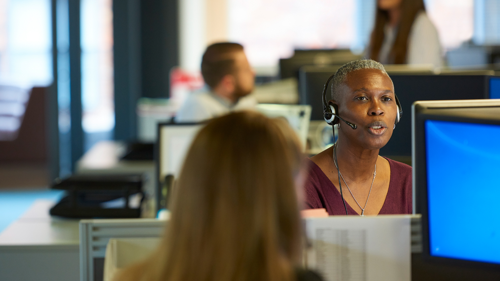 Bank call center