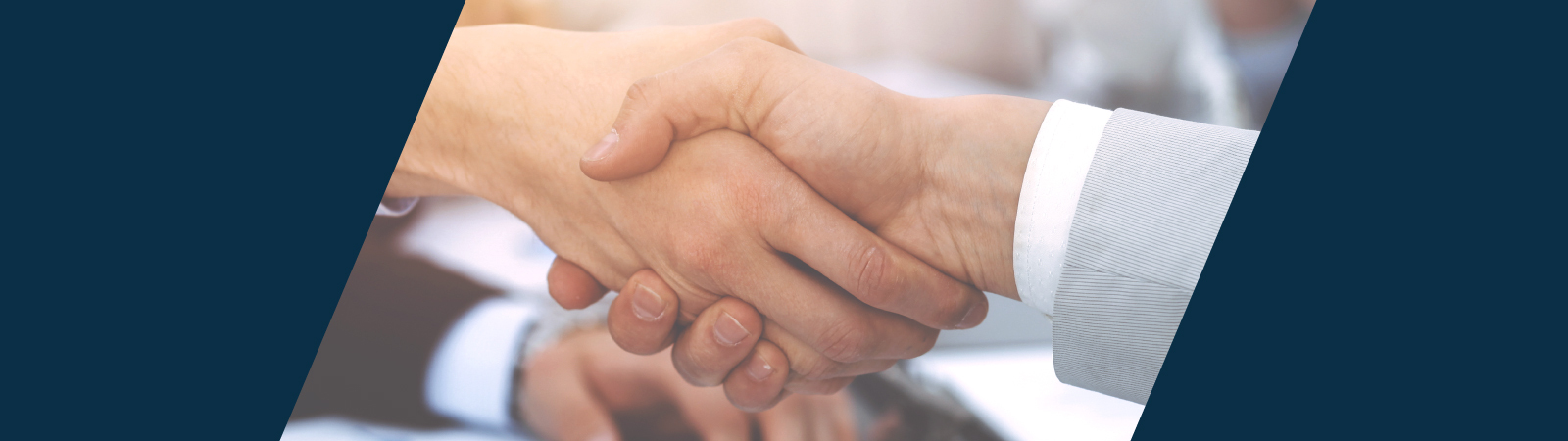 Two people shaking hands