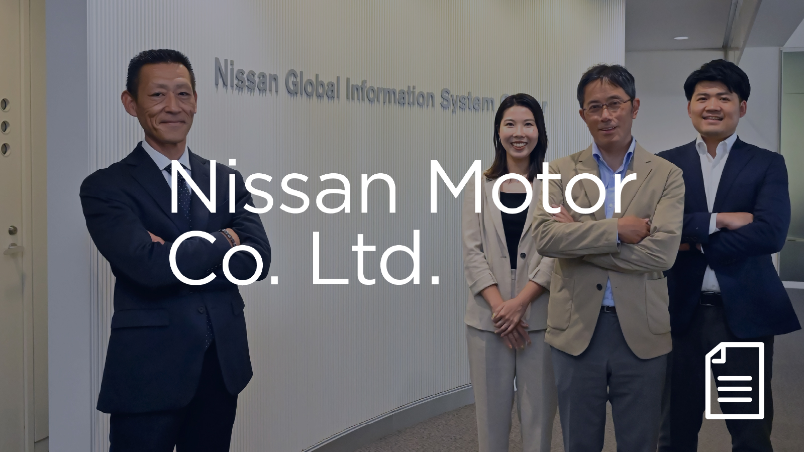 Nissan Customer Story Logo with Document Icon