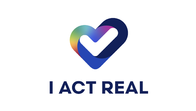Anaplan の「I ACT REAL」ロゴ